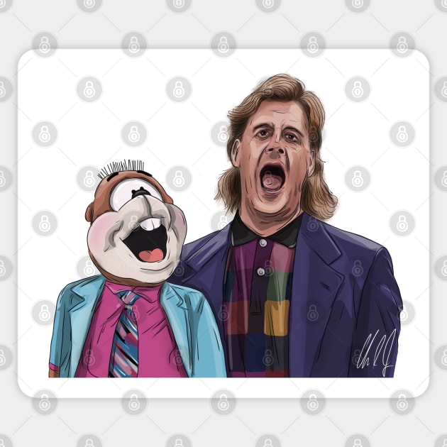 Joey Gladstone & Mr. Woodchuck Sticker by 51Deesigns